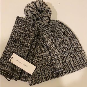 Rebecca Minkoff Hat and Hand Warmers